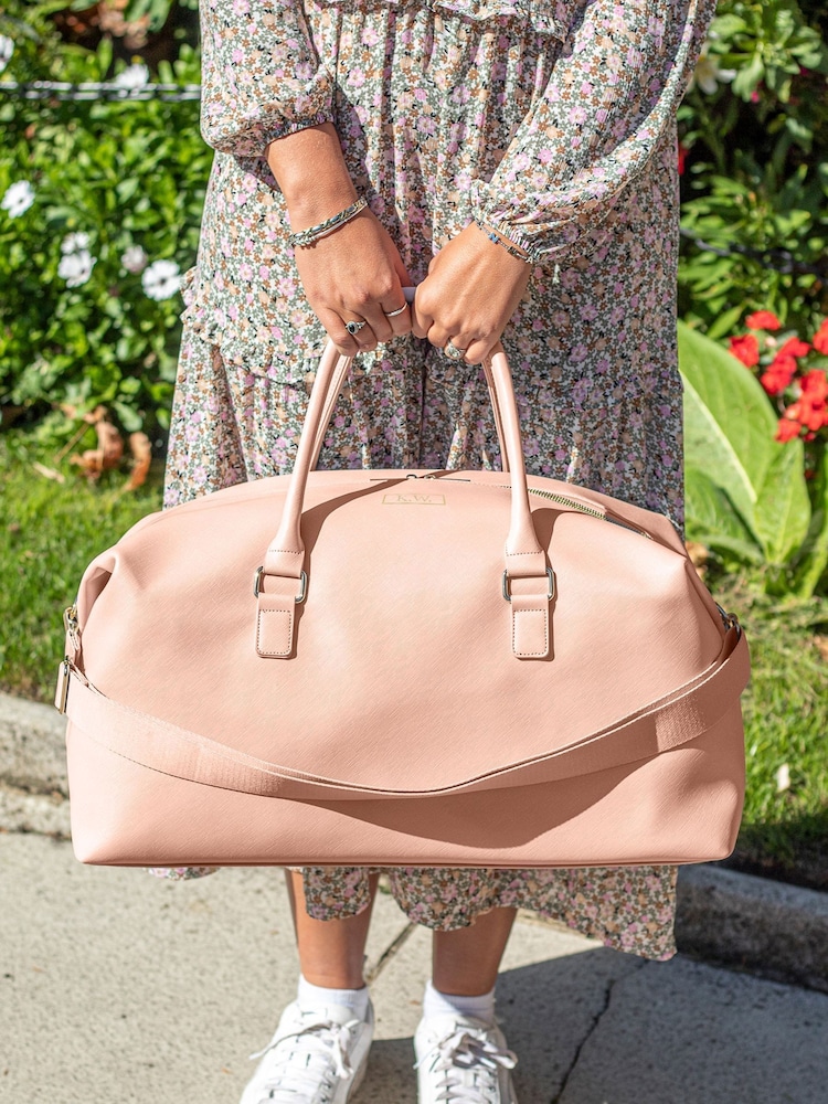 Jonnys Sister Personalised Saffiano Pu Leather Weekend Holdall - Image 4 of 4
