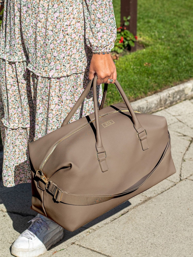 Jonnys Sister Personalised Saffiano Pu Leather Weekend Holdall - Image 2 of 4