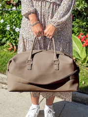 Jonnys Sister Personalised Saffiano Pu Leather Weekend Holdall - Image 3 of 4