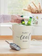 Cream Personalised Ice Bucket With Scoop by Jonnys Sister - Image 1 of 5