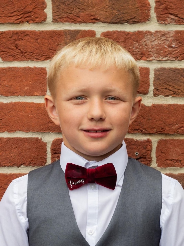 Personalised Velvet Boys Bow Tie by Jonny's Sister - Image 2 of 2