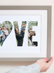 Personalised Love Photo White Typography by Jonnys Sister - Image 2 of 3