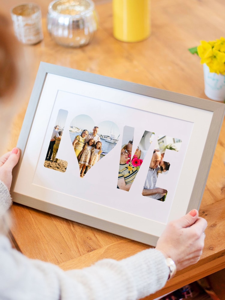 Personalised Love Photo White Typography by Jonnys Sister - Image 3 of 3