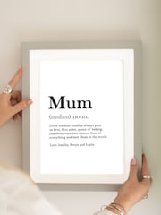 Mothers Day Grey Personalised Dictionary Print Frame by Jonnys Sister - Image 1 of 3