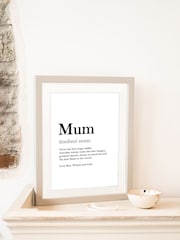 Mothers Day Grey Personalised Dictionary Print Frame by Jonnys Sister - Image 2 of 3