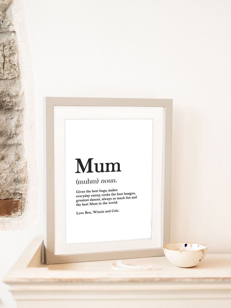 Mothers Day Grey Personalised Dictionary Print Frame by Jonnys Sister - Image 2 of 3