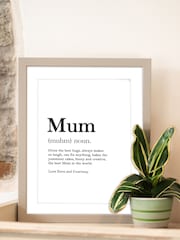 Mothers Day Grey Personalised Dictionary Print Frame by Jonnys Sister - Image 3 of 3