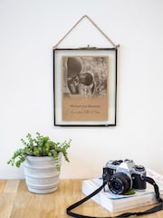 Personalised Vintage Glass Framed Brown Photo Print by Jonnys Sister - Image 1 of 2