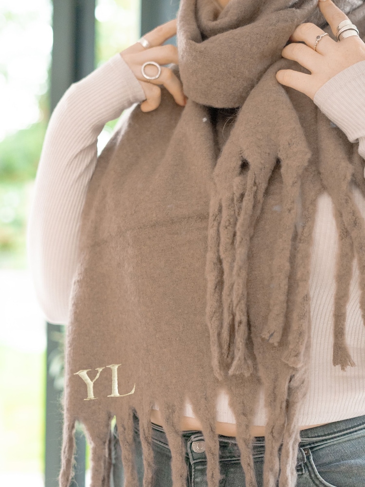 Jonnys Sister Personalised Embroidered Scarf - Image 1 of 3