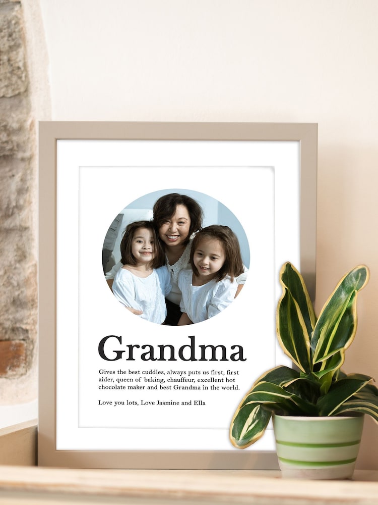 Mothers Day Grey Personalised Framed Photo Print by Jonnys Sister - Image 3 of 3