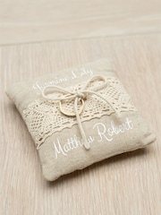 Personalised Wedding Ring Cushion by Jonnys Sister - Image 3 of 3