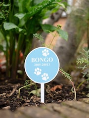 Personalised Round Metal Pet Memorial Garden Planted Plaque by Jonnys Sister - Image 1 of 3