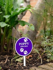 Personalised Round Metal Pet Memorial Garden Planted Plaque by Jonnys Sister - Image 3 of 3