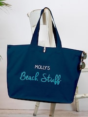 Personalised Canvas Beach Bag by Jonnys Sister - Image 3 of 3