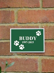 Personalised Pet Memorial Metal Garden Wall Plaque by Jonnys Sister - Image 1 of 3