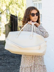 Jonnys Sister Personalised Saffiano Pu Leather Weekend Holdall - Image 1 of 4