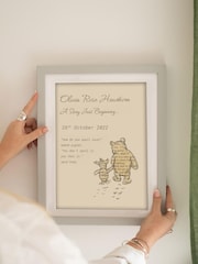 Personalised Winnie The Pooh Picture Frame Nursery Print by Jonnys Sister - Image 2 of 3