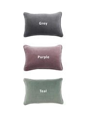 Grey Personalised Velvet Cushion by Jonnys Sister - Image 4 of 4