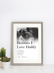 Grey Personalised I Love You Print by Jonnys Sister - Image 1 of 1