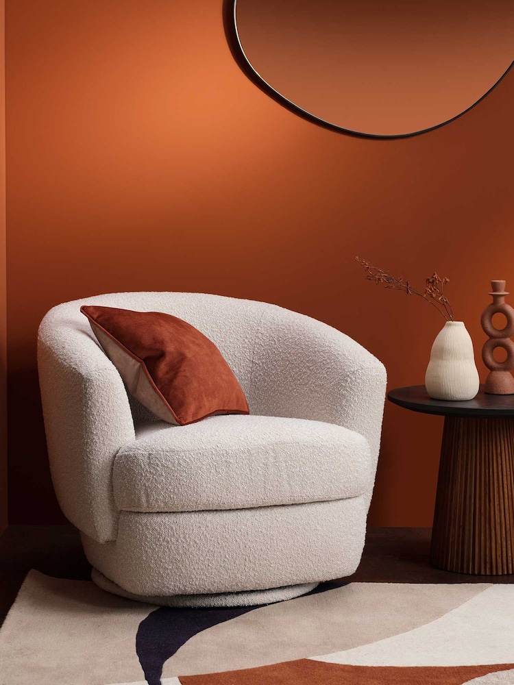 Barker and Stonehouse Neutral Arman Swivel Chair - Image 1 of 8