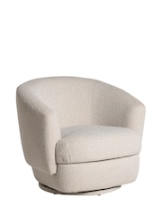 Barker and Stonehouse Neutral Arman Swivel Chair - Image 2 of 8