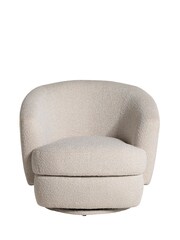 Barker and Stonehouse Neutral Arman Swivel Chair - Image 3 of 8