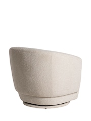 Barker and Stonehouse Neutral Arman Swivel Chair - Image 6 of 8