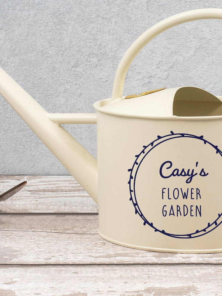 Personalised Wreath Garden Watering Can by Jonnys Sister - Image 2 of 3