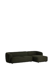 Barker and Stonehouse Green Glen 2 Seater Chaise Sofa - Image 3 of 7