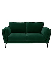 Barker and Stonehouse Green Boone Velvet 2 Seater Sofa - Image 2 of 5