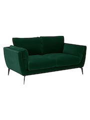 Barker and Stonehouse Green Boone Velvet 2 Seater Sofa - Image 3 of 5