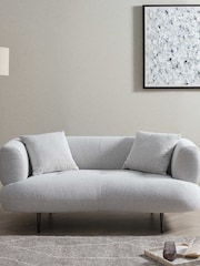 Barker and Stonehouse Neutral Romolo Loveseat - Image 1 of 6