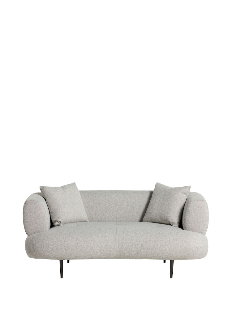 Barker and Stonehouse Neutral Romolo Loveseat - Image 2 of 6