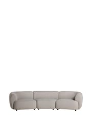 Barker and Stonehouse Neutral Curved 3 Seater Sofa - Image 2 of 7