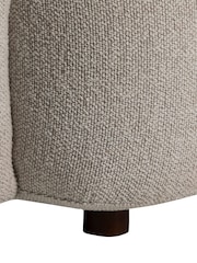 Barker and Stonehouse Neutral Curved 3 Seater Sofa - Image 5 of 7