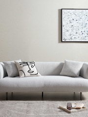 Barker and Stonehouse Neutral Romolo 3 Seater Sofa - Image 1 of 7