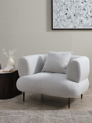 Barker and Stonehouse Neutral Romolo Armchair - Image 1 of 6