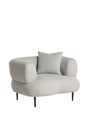 Barker and Stonehouse Neutral Romolo Armchair - Image 2 of 6