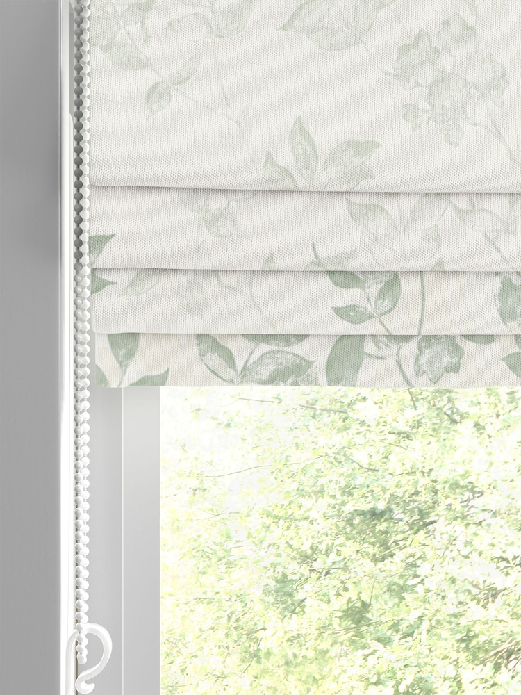 Laura Ashley Natural Lockwood Made to Measure 100% Cotton Roman Blind - Image 2 of 6