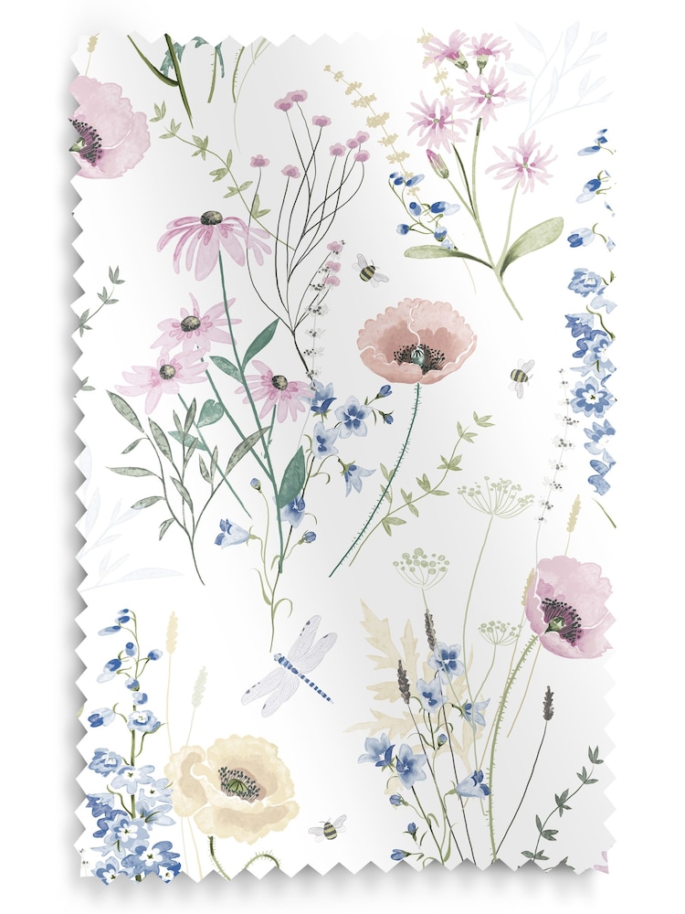 Laura Ashley Delphinium Blue Alford Meadow Made to Measure 100% Cotton Roman Blind - Image 6 of 6