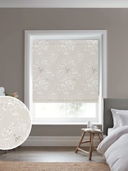Laura Ashley Natural Rowshaw Garden Made to Measure 100% Cotton Roman Blind - Image 1 of 6