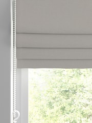 Laura Ashley Pale French Grey Middleton Velvet Made to Measure Roman Blind - Image 2 of 6