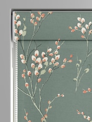 Laura Ashley Fern Green Pussy Willow Made to Measure 100% Cotton Roman Blind - Image 3 of 6