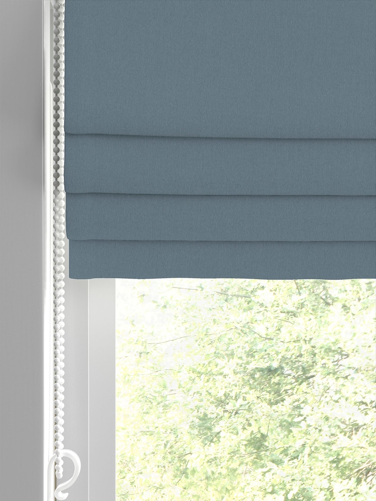 Laura Ashley Newport Blue Middleton Made to Measure Roman Blind - Image 2 of 6