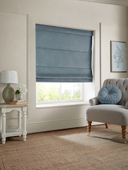 Laura Ashley Newport Blue Middleton Made to Measure Roman Blind - Image 5 of 6