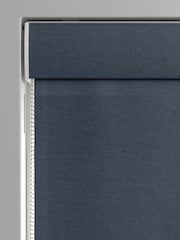 Laura Ashley Midnight Seaspray Blue Middleton Velvet Made to Measure Roman Blind - Image 3 of 6