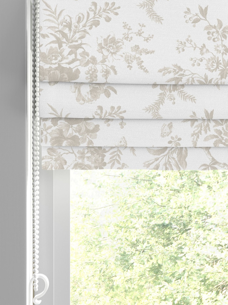 Laura Ashley Dover Grey Walled Garden Made to Measure 100% Cotton Roman Blind - Image 2 of 6
