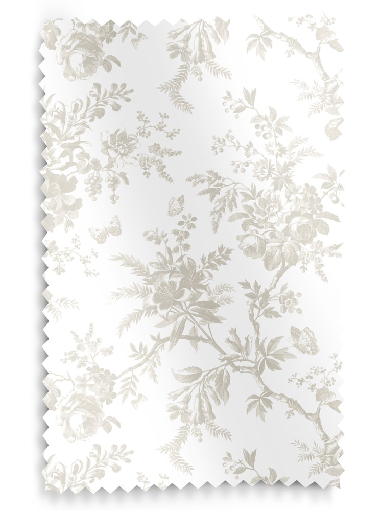 Laura Ashley Dover Grey Walled Garden Made to Measure 100% Cotton Roman Blind - Image 6 of 6