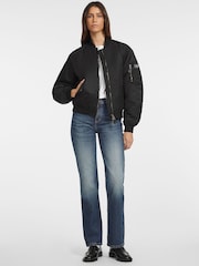GUESS JEANS Black Bomber Jacket - Image 3 of 6