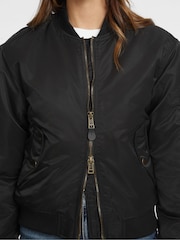 GUESS JEANS Black Bomber Jacket - Image 4 of 6